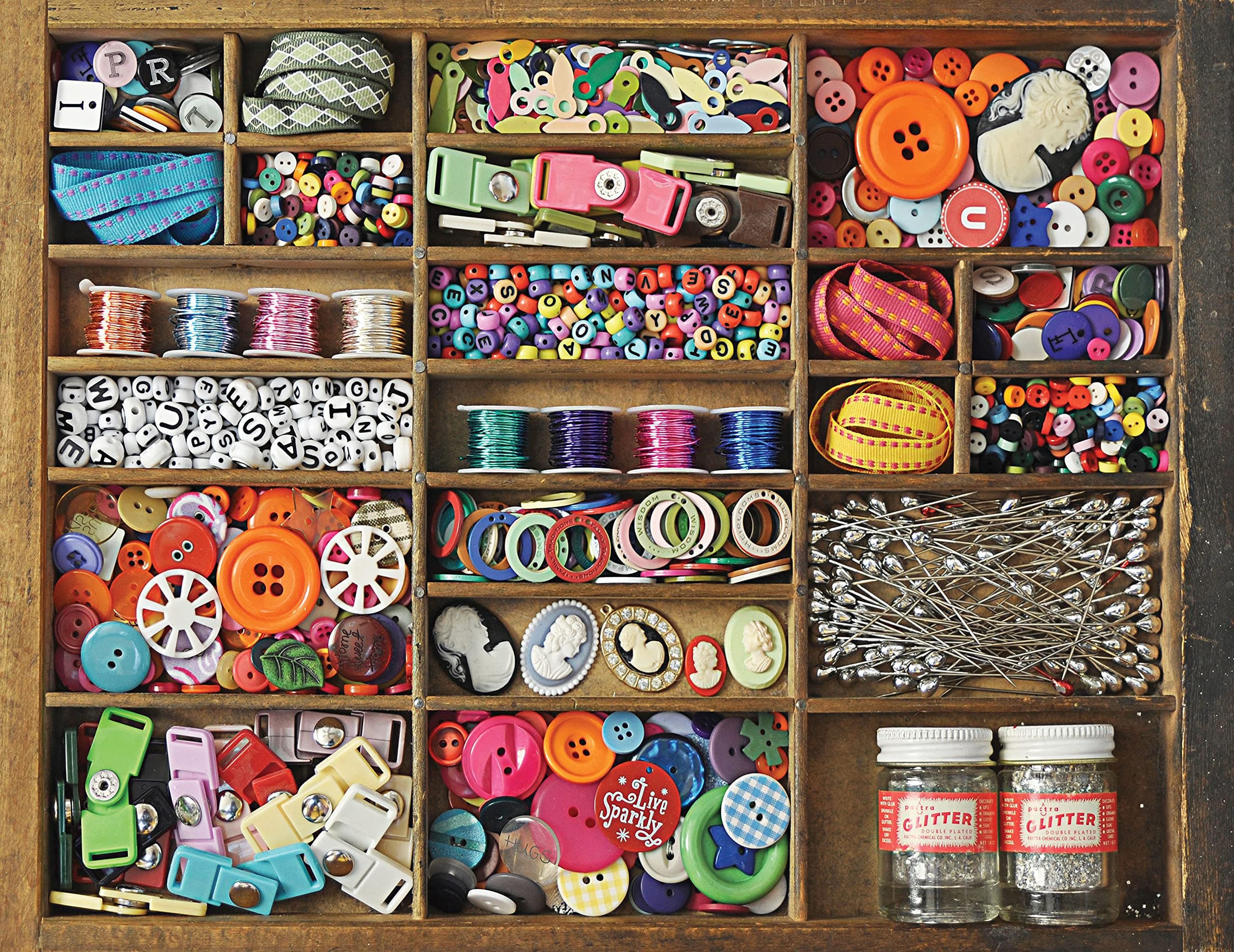 500 Piece Jigsaw Puzzle The Sewing Box, Multi